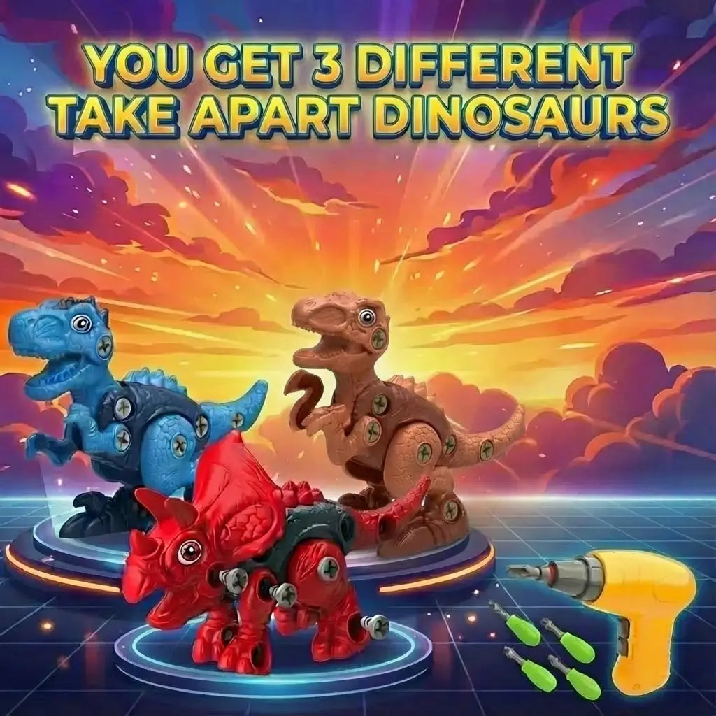 DinoBlocks™ - Dinosaur STEM Creativity Building Toy Set