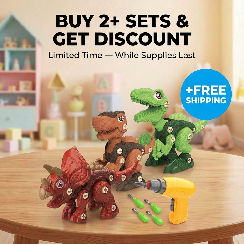 DinoBlocks™ - Dinosaur STEM Creativity Building Toy Set