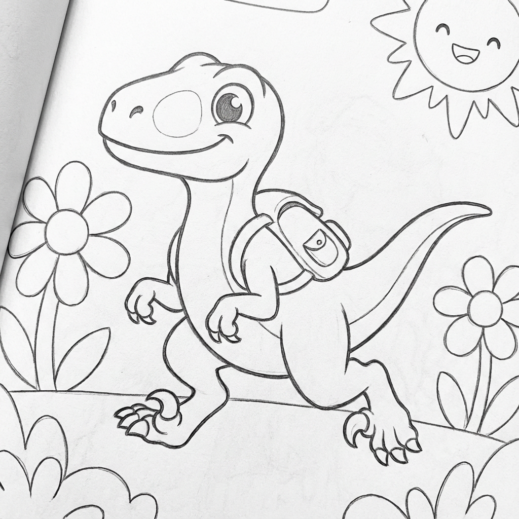 Dinosaur Coloring Book